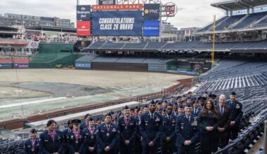 Airman Step Up to the Plate at Nationals Park ALS Graduation