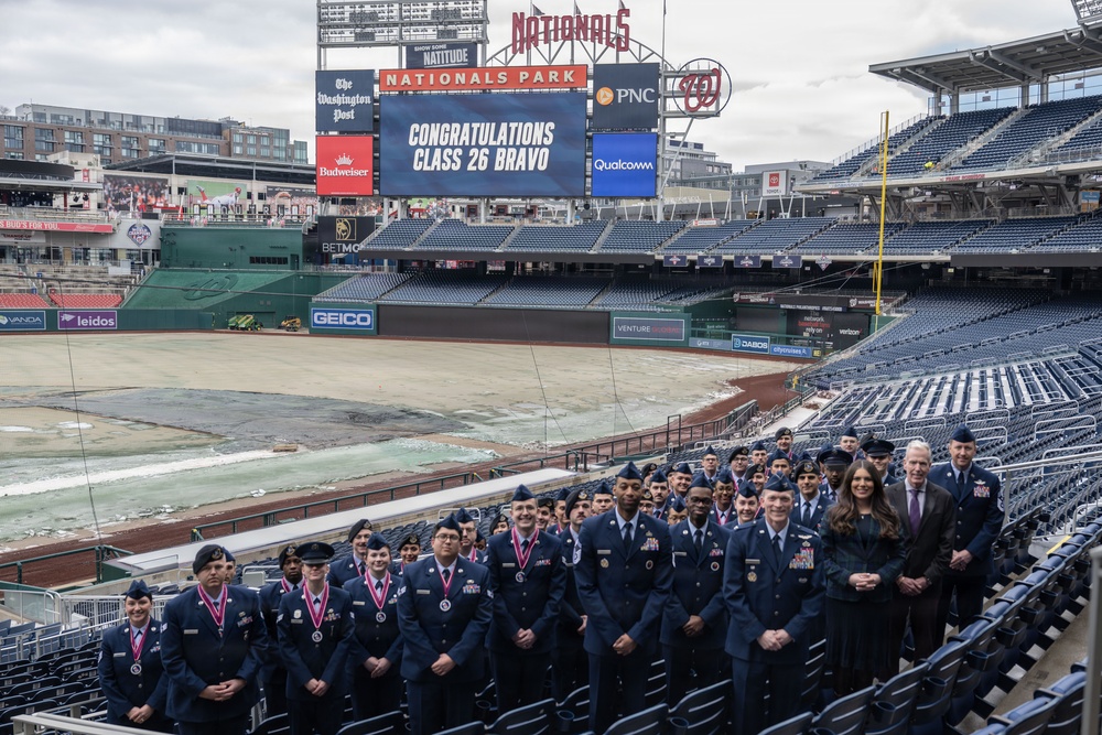 Airman Step Up to the Plate at Nationals Park ALS Graduation