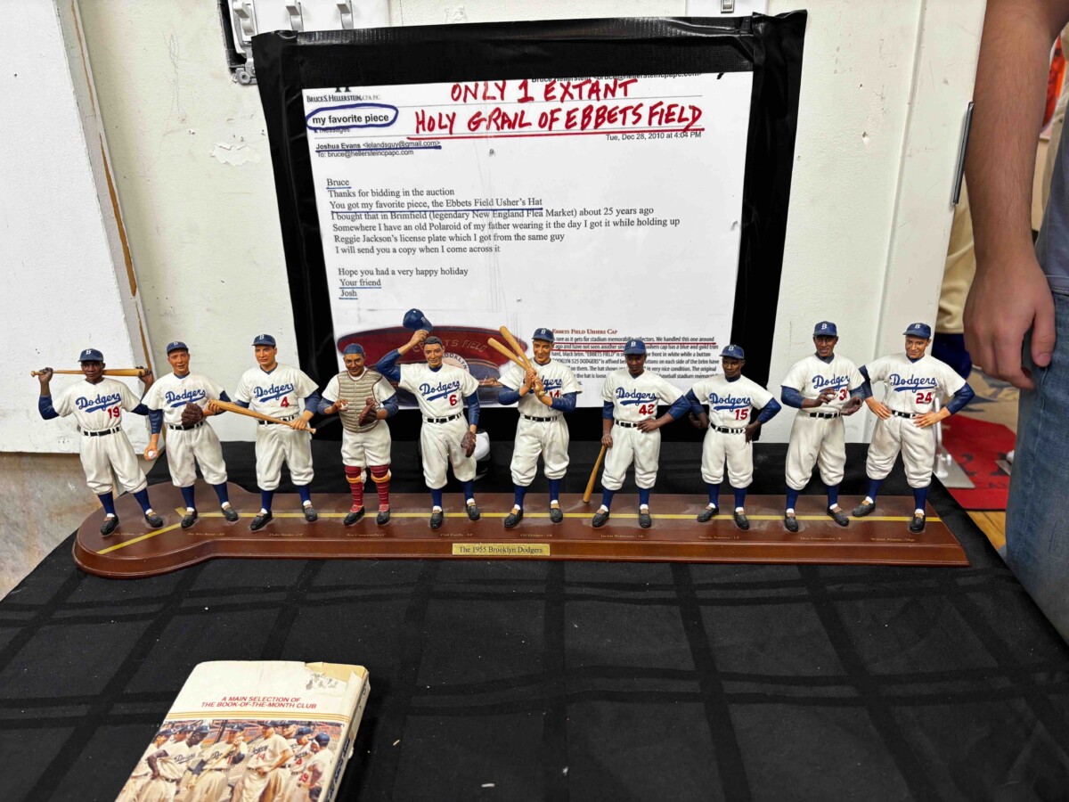 This item from the National Ballpark Museum shows the 1955 Dodgers. 