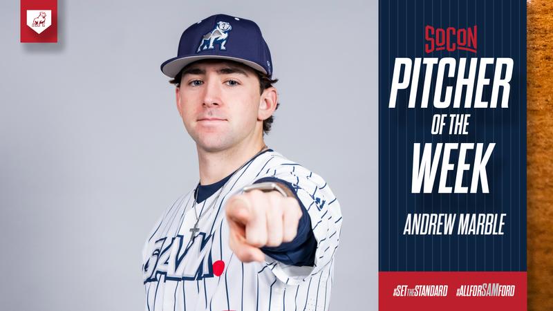 Samford’s Marble Named SoCon Pitcher Of The Week