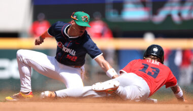 MLB's No. 1 Prospect Smashes Home Runs Off Buildings in Camp