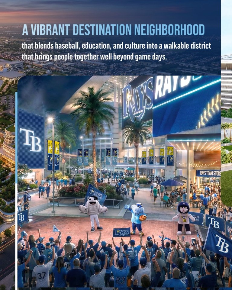 The Rays have released a first look at their proposed $2.3bn ballpark