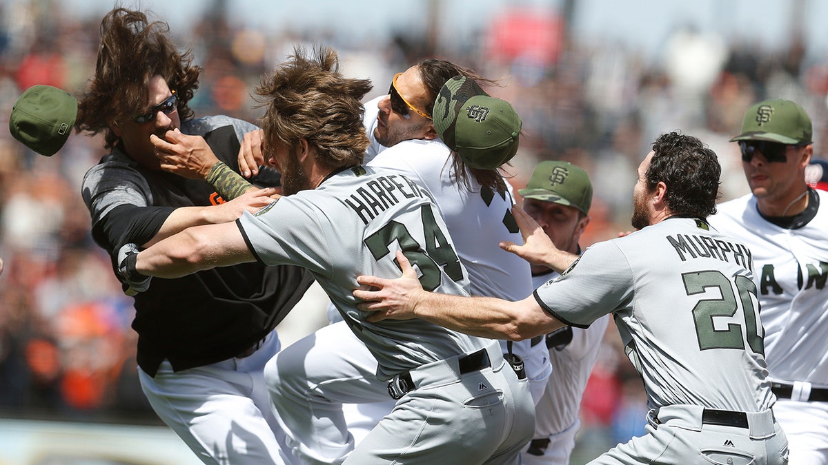 Bryce Harper fighting