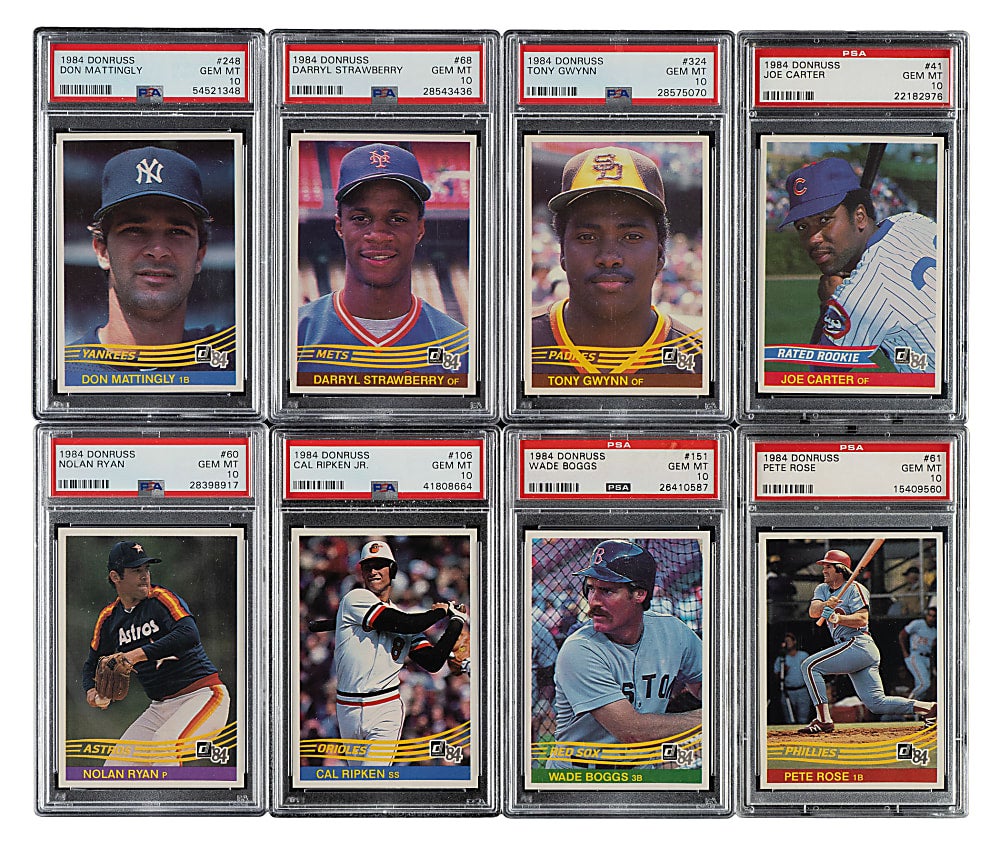 1984 Donruss Baseball complete set tops REA auction