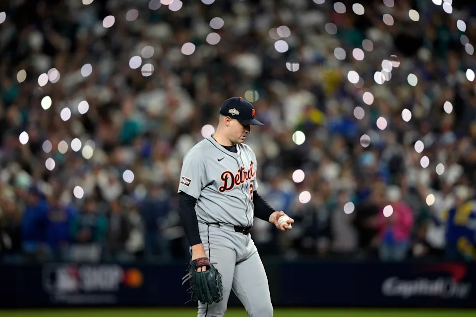 Detroit Tigers pitcher Tarik Skubal (29)© Stephen Brashear-Imagn Images