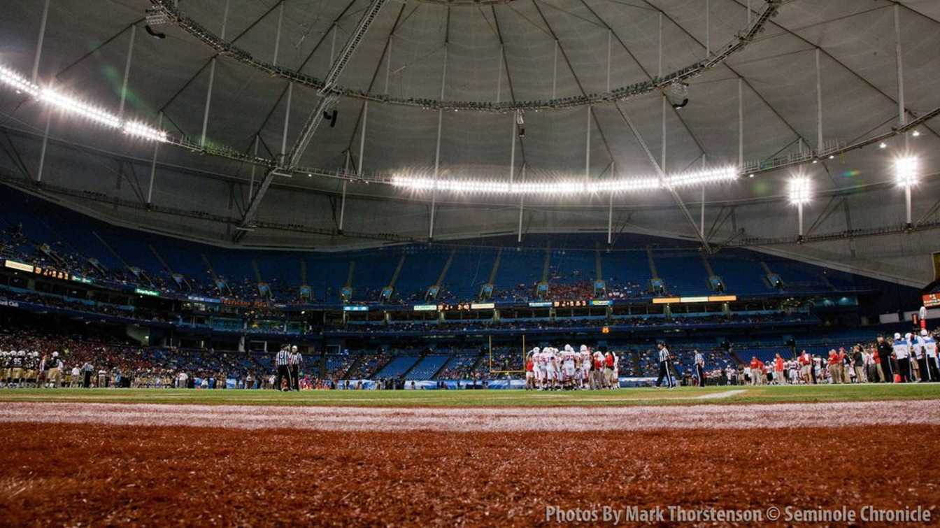 Tropicana Field, which had been the Rays’ home since 1998, is undergoing repairs and is expected to be available again for the 2026 season. 
