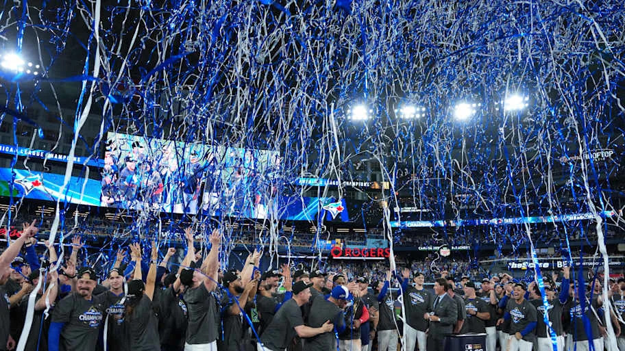 Toronto Blue Jays celebrate