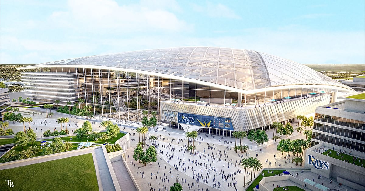 Rays release renderings of proposed Tampa ballpark