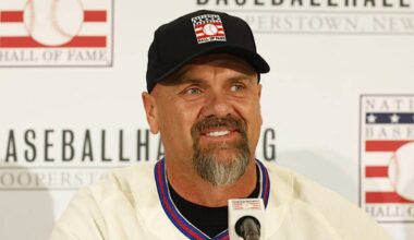 Larry Walker Jr. at the St. Regis Hotel in New York City on Wednesday, the day after he, along with Derek Jeter, was elected to the baseball hall of fame. (National Baseball Hall of Fame)