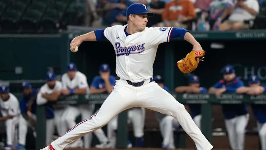 Texas Rangers Phil Maton pitchin