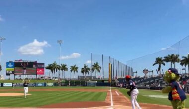 Tiffany Kenney throws out first pitch at CACTI Park of the Palm Beaches