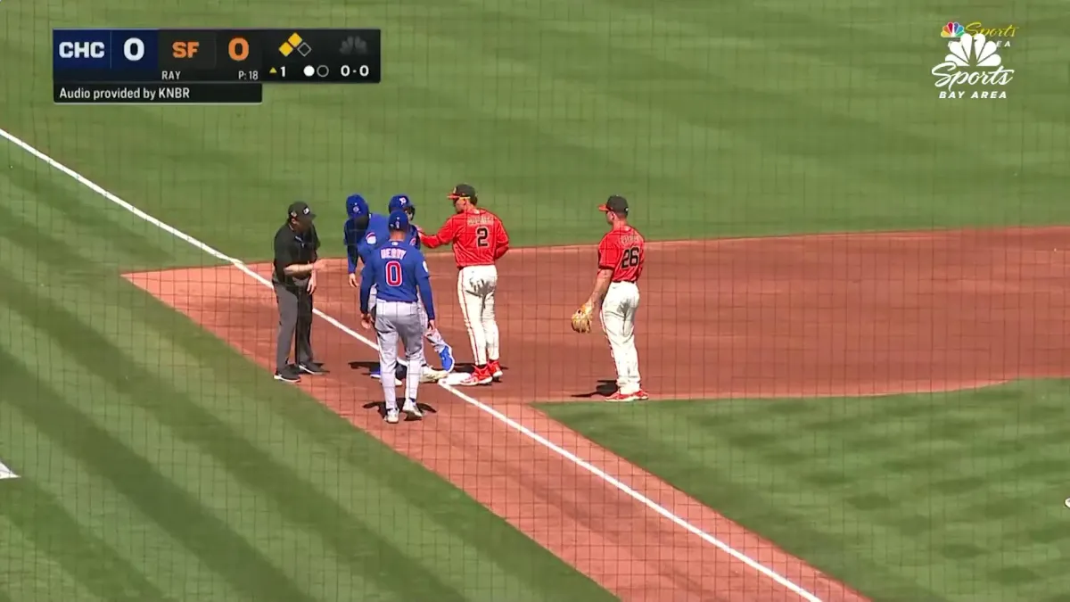 Giants turn bizarre triple play in first inning vs. Cubs – NBC Sports Bay Area & California