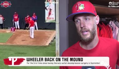 Watch Zack Wheeler reflects on being back on mound post surgery – NBC Sports Philadelphia