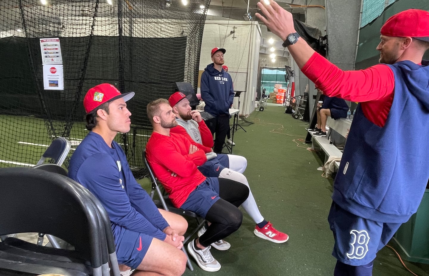 Many Red Sox prospects gathered at the team's facility in Fort Myers, Fla., in early February.