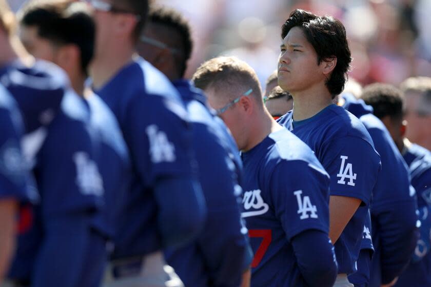Tempe, AZ - February 21, 2026: Los Angeles Dodgers two-way player Shohei Ohtani.
