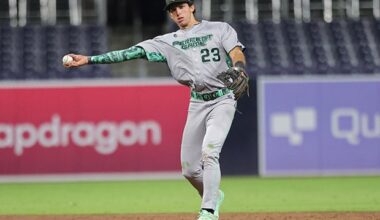 Jacob Lombard in action at the Perfect Game All-American Classic last summer. (PHOTO: Steven Silva)