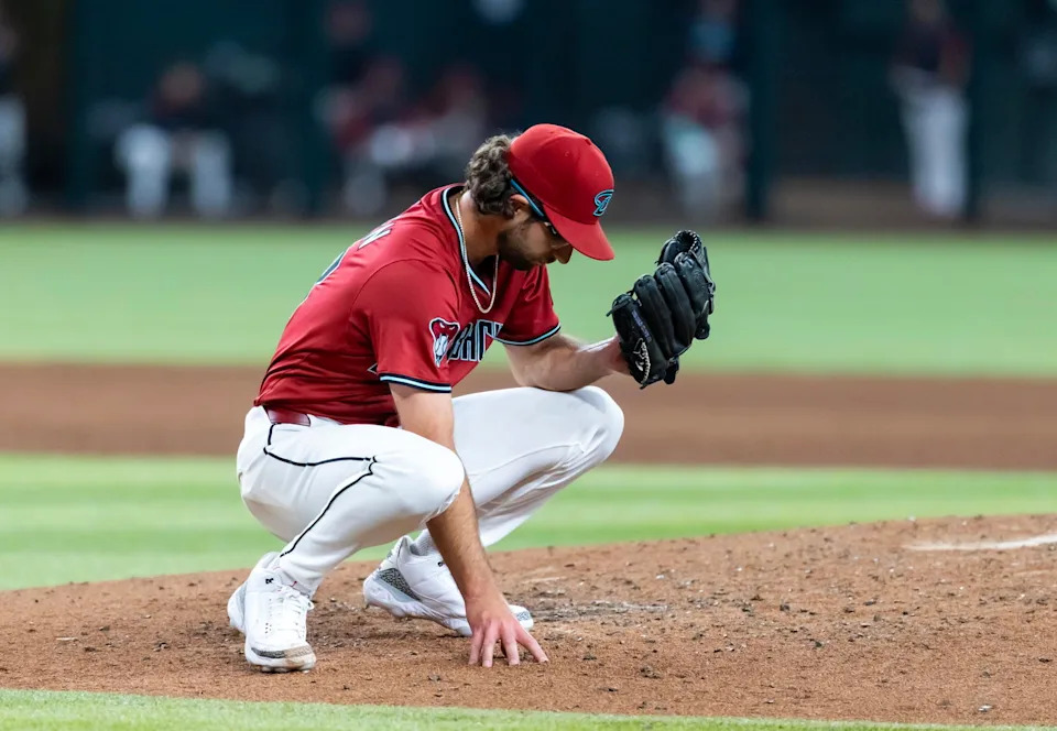 Free Agent Starting Pitcher Zac Gallen (23) | © Mark J. Rebilas-Imagn Images