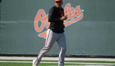 Orioles catcher Samuel Basallo exits spring training game after play at plate | National Sports