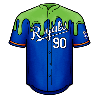 Kansas City Royals Nickelodeon Night Slime Jersey Kansas City Royals Nickelodeon Night Slime Jersey