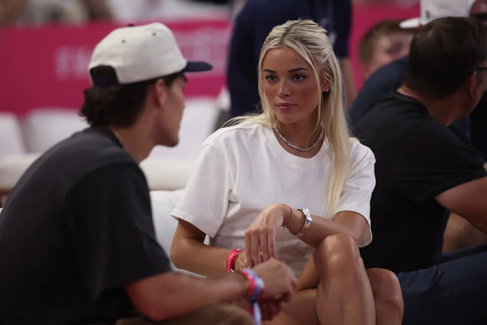 <p>Livvy Dunne in attendance during the 2025 MLB Home Run Derby. Mandatory Credit: Brett Davis-Imagn Images</p>