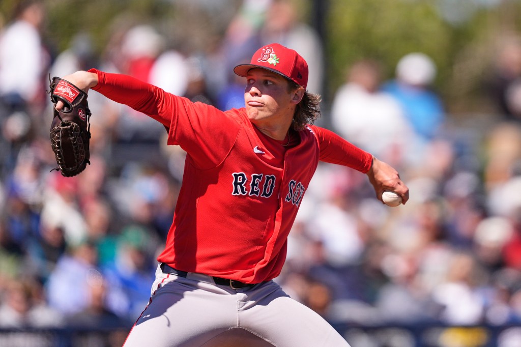 Fueled by offseason gains, Red Sox rookie impresses in spring debut