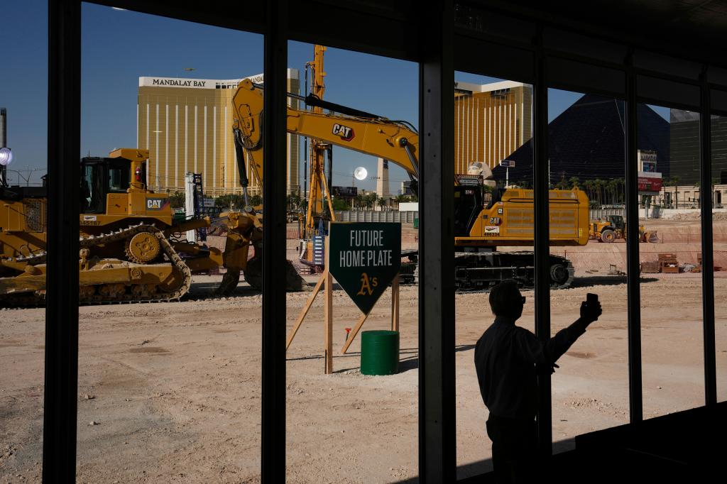 Athletics hold groundbreaking ceremony for stadium in Las Vegas