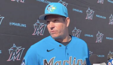 Full Press Conference: Clayton's McCullough first media availability of 2026 Marlins spring training - Marlins & Minors
