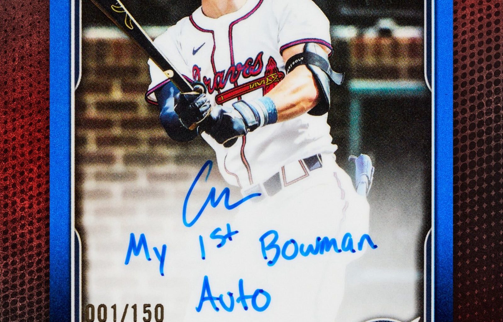 A father shooting photo for his son’s first Bowman baseball card a ‘dream come true’