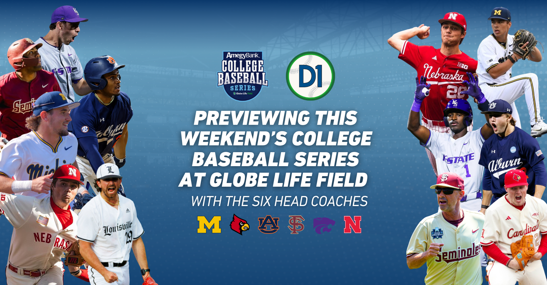 Previewing The 2026 Amegy Bank College Baseball Series [Weekend 2] With The Six Head Coaches • D1Baseball