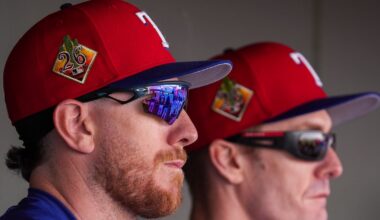 Brandon Nimmo slowly ramping up in first spring training with Texas Rangers