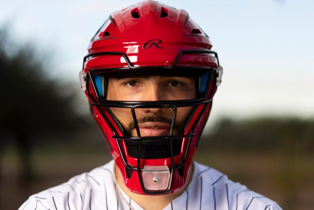 Chicago White Sox catcher Edgar Quero participates in media day during Spring Training at Camelback Ranch in Glendale, Ariz., on Tuesday, Feb. 17, 2026. (Eileen T. Meslar/Chicago Tribune)
