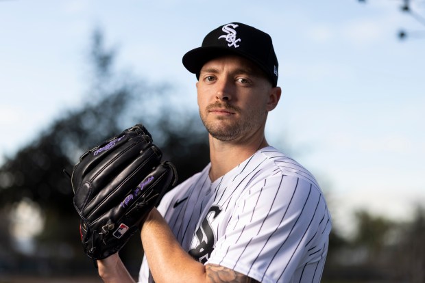 Chicago White Sox relief pitcher Chris Murphy participates in media day during Spring Training at Camelback Ranch in Glendale, Ariz., on Tuesday, Feb. 17, 2026. (Eileen T. Meslar/Chicago Tribune)