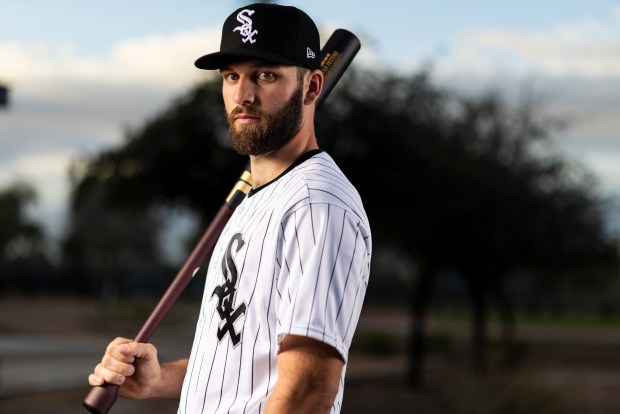 Chicago White Sox left fielder Tristan Peters participates in media day during Spring Training at Camelback Ranch in Glendale, Ariz., on Tuesday, Feb. 17, 2026. (Eileen T. Meslar/Chicago Tribune)