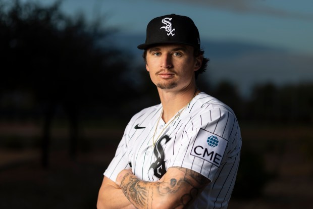 Chicago White Sox starting pitcher Davis Martin participates in media day during Spring Training at Camelback Ranch in Glendale, Ariz., on Tuesday, Feb. 17, 2026. (Eileen T. Meslar/Chicago Tribune)