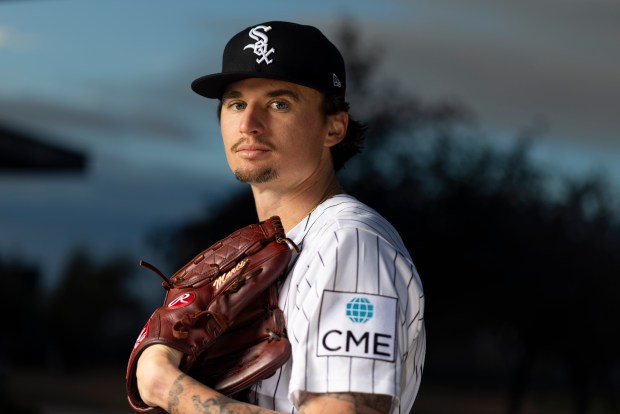 Chicago White Sox starting pitcher Davis Martin participates in media day during Spring Training at Camelback Ranch in Glendale, Ariz., on Tuesday, Feb. 17, 2026. (Eileen T. Meslar/Chicago Tribune)