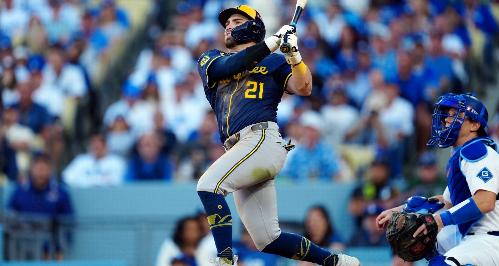 Brewers INF Caleb Durbin (Photo by Mary DeCicco/MLB photos via Getty Images)