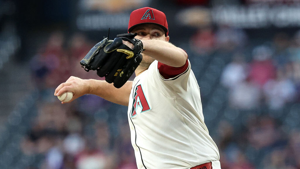 Starter Corbin Burnes #39 of the Arizona Diamondbacks...