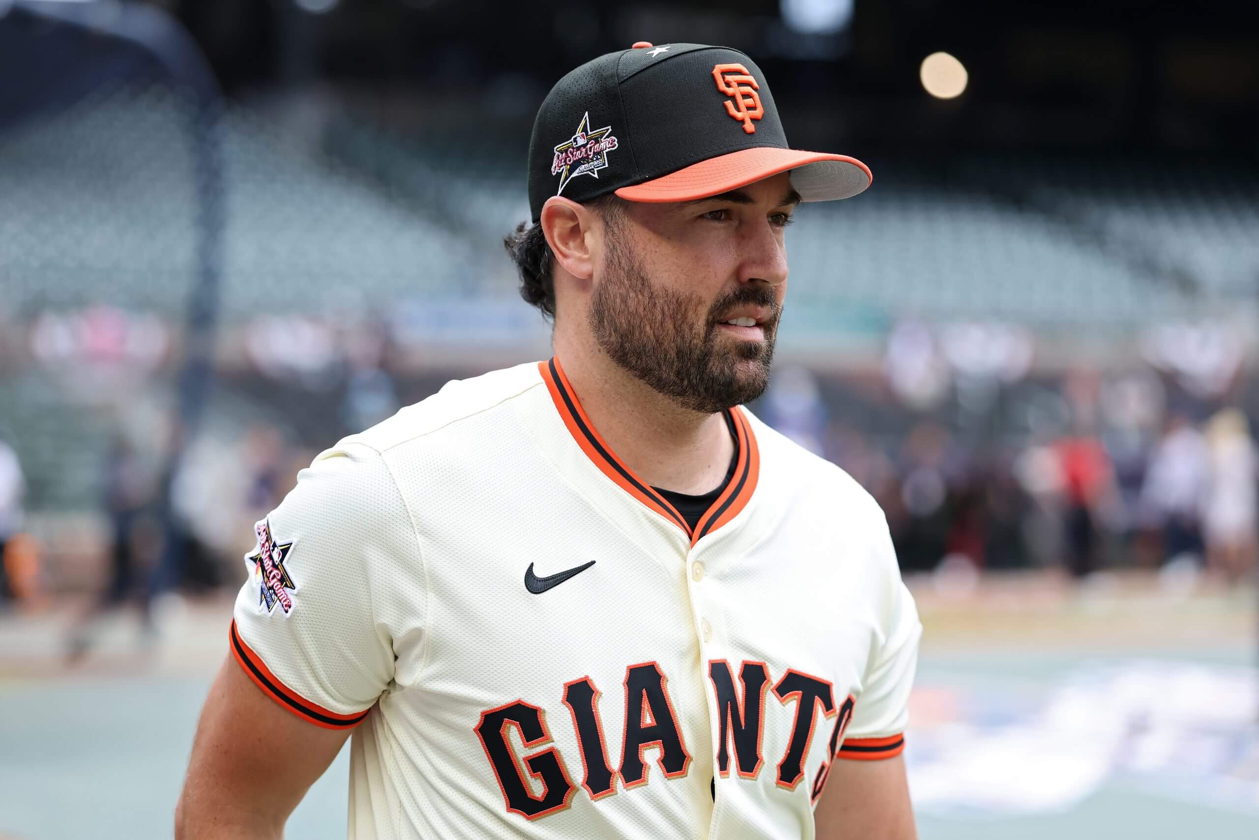 Robbie Ray looks on prior to the MLB All-Star Game at Truist Park.