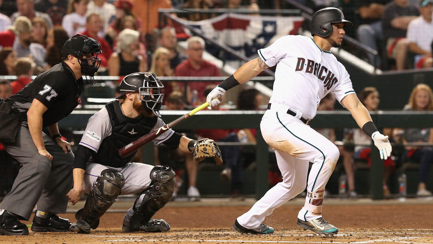 David Peralta retires NL Wild Card 2017 Rockies Diamondbacks...