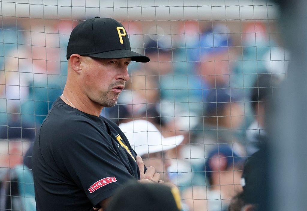 Don Kelly behind batting cage