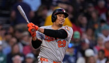 Baltimore Orioles catcher Samuel Basallo exits Grapefruit League game after play at the plate