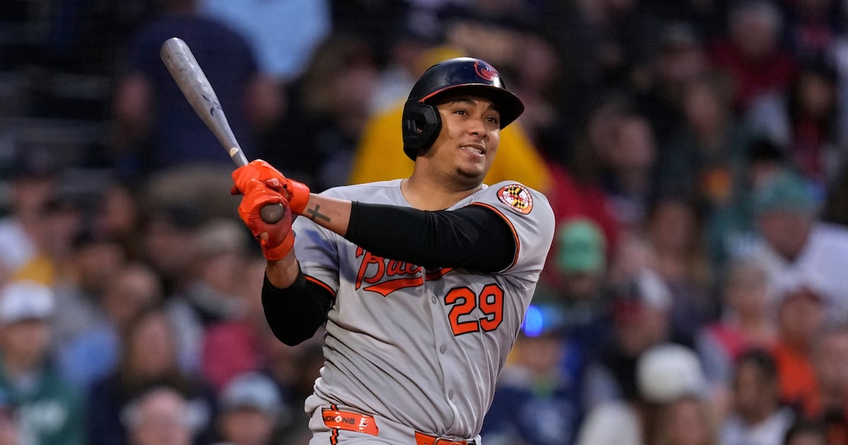 Baltimore Orioles catcher Samuel Basallo exits Grapefruit League game after play at the plate