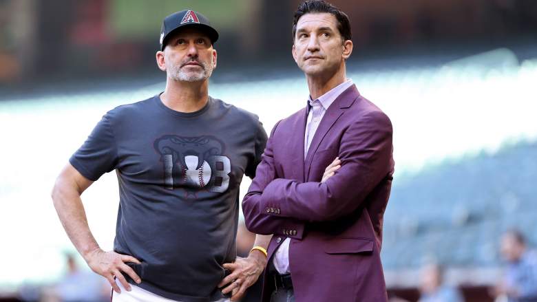 Arizona Diamondbacks General Manager Mike Hazen (right) and manager Torrey Lovullo (left)
