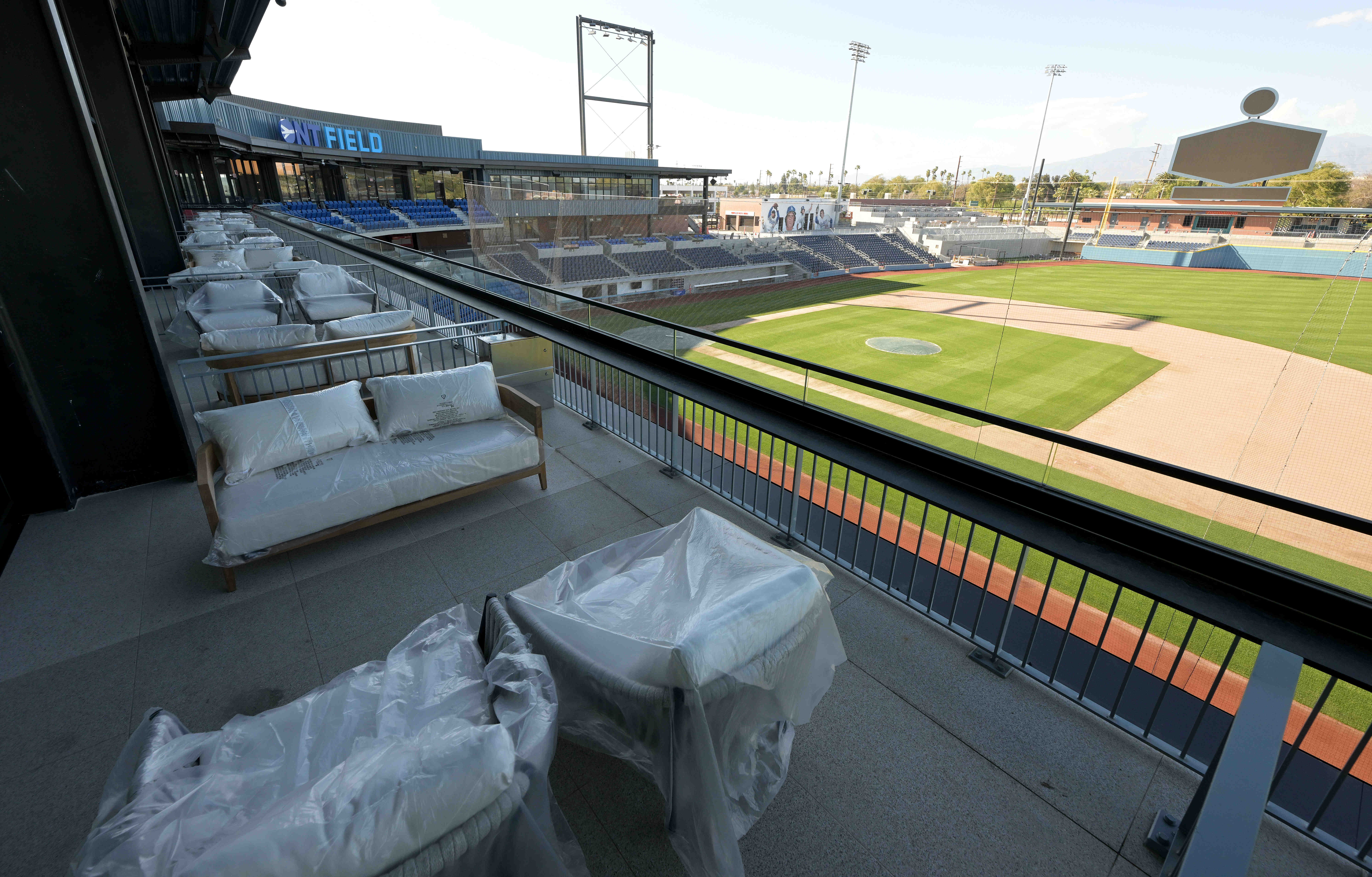 The outside balcony of one of the 11 suites on...