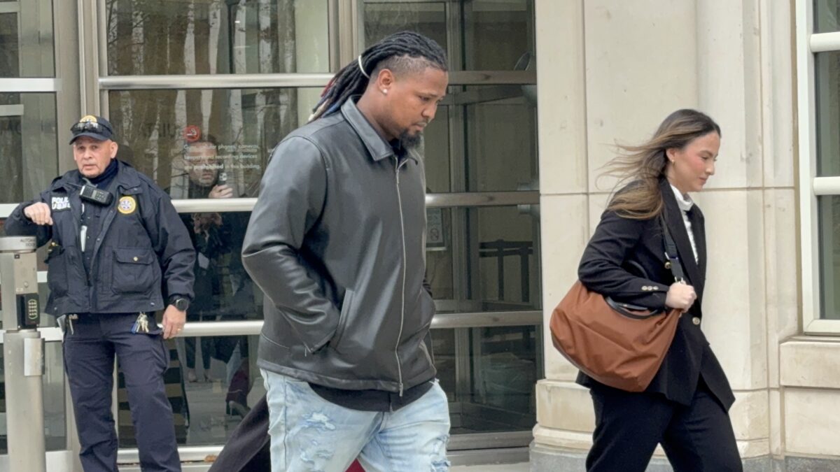 Luis Ortiz outside of Brooklyn Federal Court