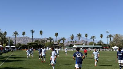 Chicago Fire against the LA Galaxy at the 2026 Coachella Valley Invitational