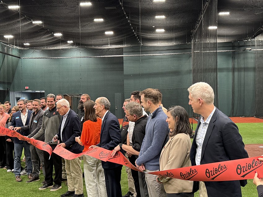 Project officials cut the ribbon on the new Baltimore Orioles player development complex in Sarasota on Feb. 9. Project officials cut the ribbon on the new Baltimore Orioles player development complex in Sarasota on Feb. 9.