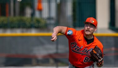 Orioles prospect Trey Gibson makes his mark with a ‘death ball’