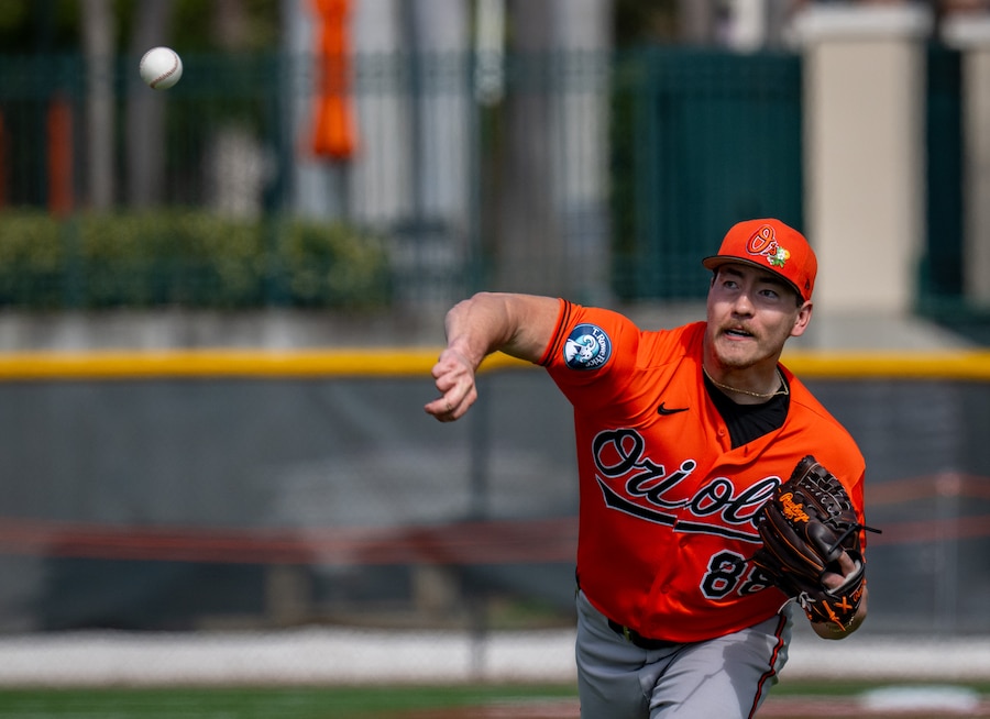 Orioles prospect Trey Gibson makes his mark with a ‘death ball’