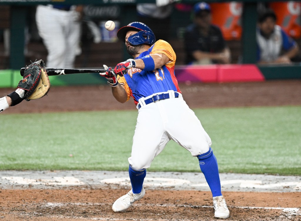Jose Altuve broke his right thumb after being hit by a pitch during the 2023 World Baseball Classic.